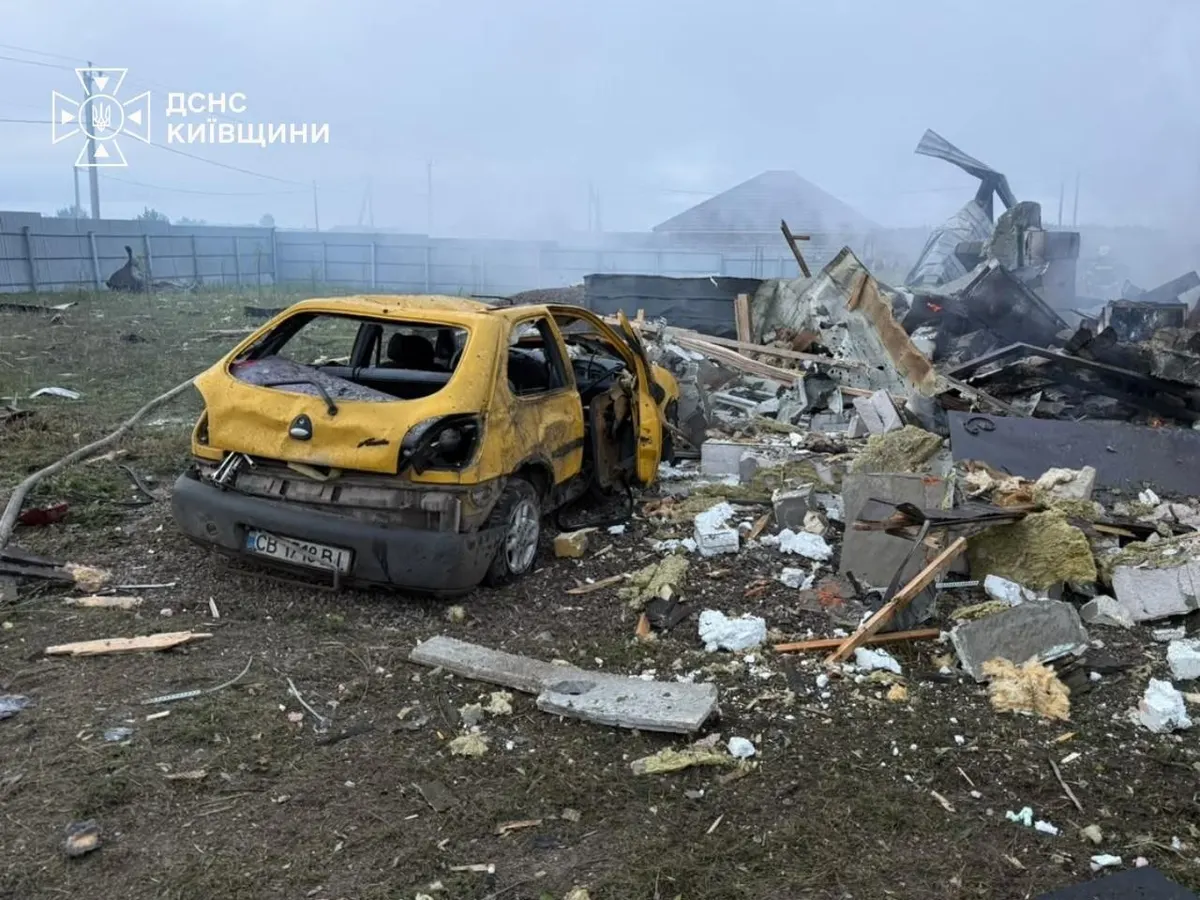 Удар по Київщині: постраждала родина з трьома дітьми — що відомо
